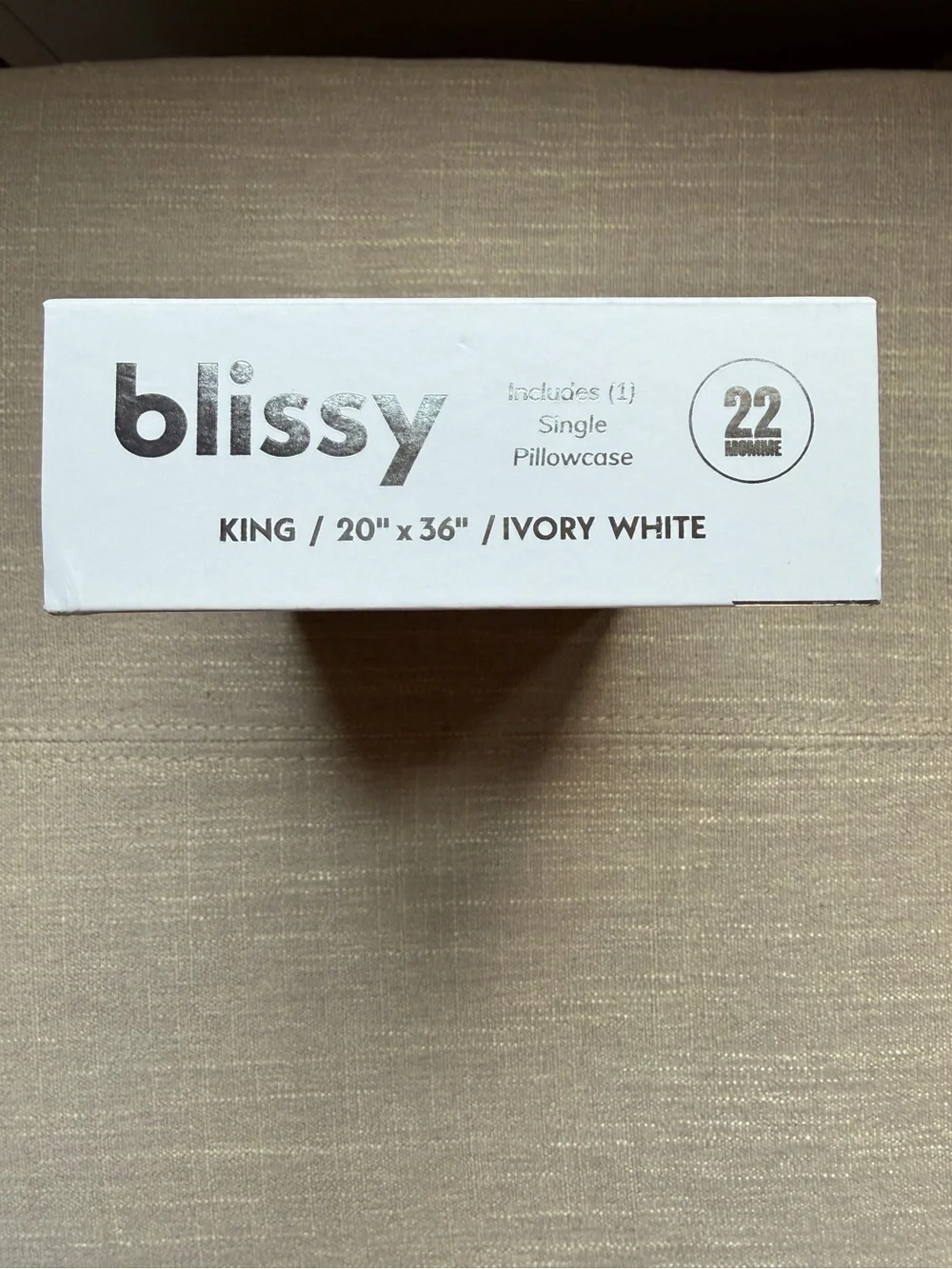 Bliss 100% Mulberry Silk Pillowcase - White
